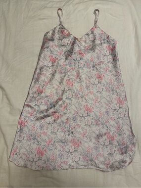 Floral Slip Dress, Pink Purple flowers, good for layering